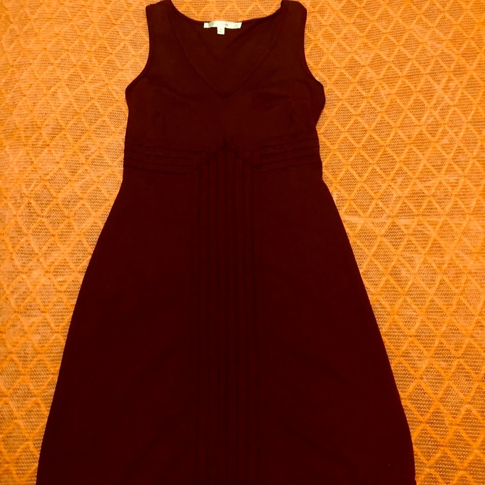 NWOT Burgundy Jersey Knit Sleeveless Dress